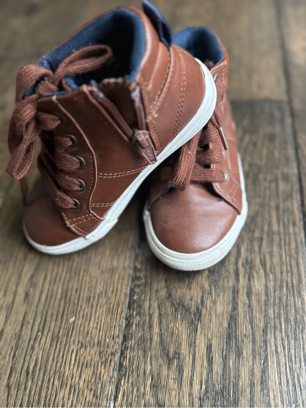 Cat & Jack Brown High-Top Kids Sneakers